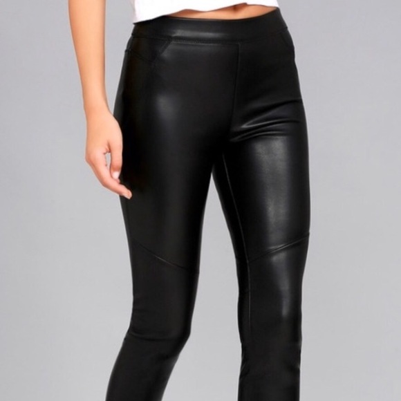 Free People Pants - Free people Moto vegan black leggings